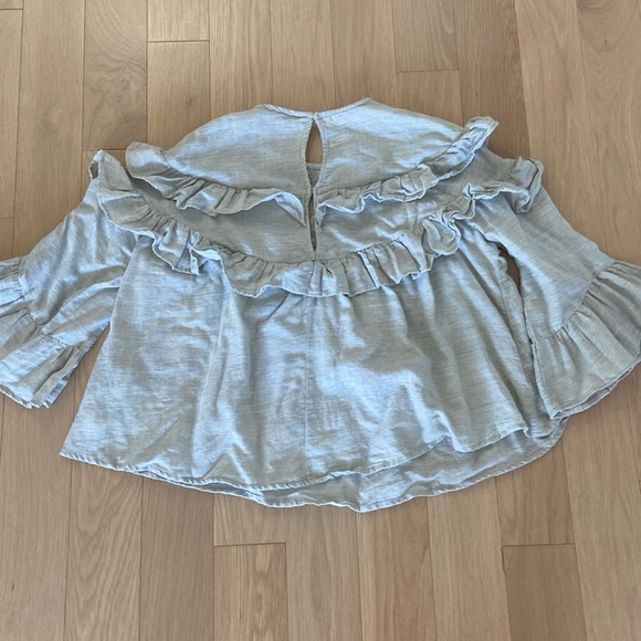 Zara XS grey beaded blouse. - Picture 3 of 6